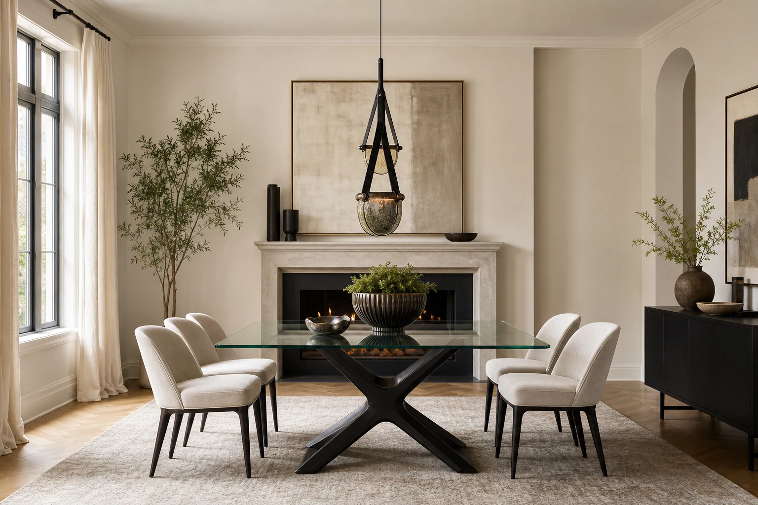 Lampa wisząca Dali D449 w scenie lifestylowej