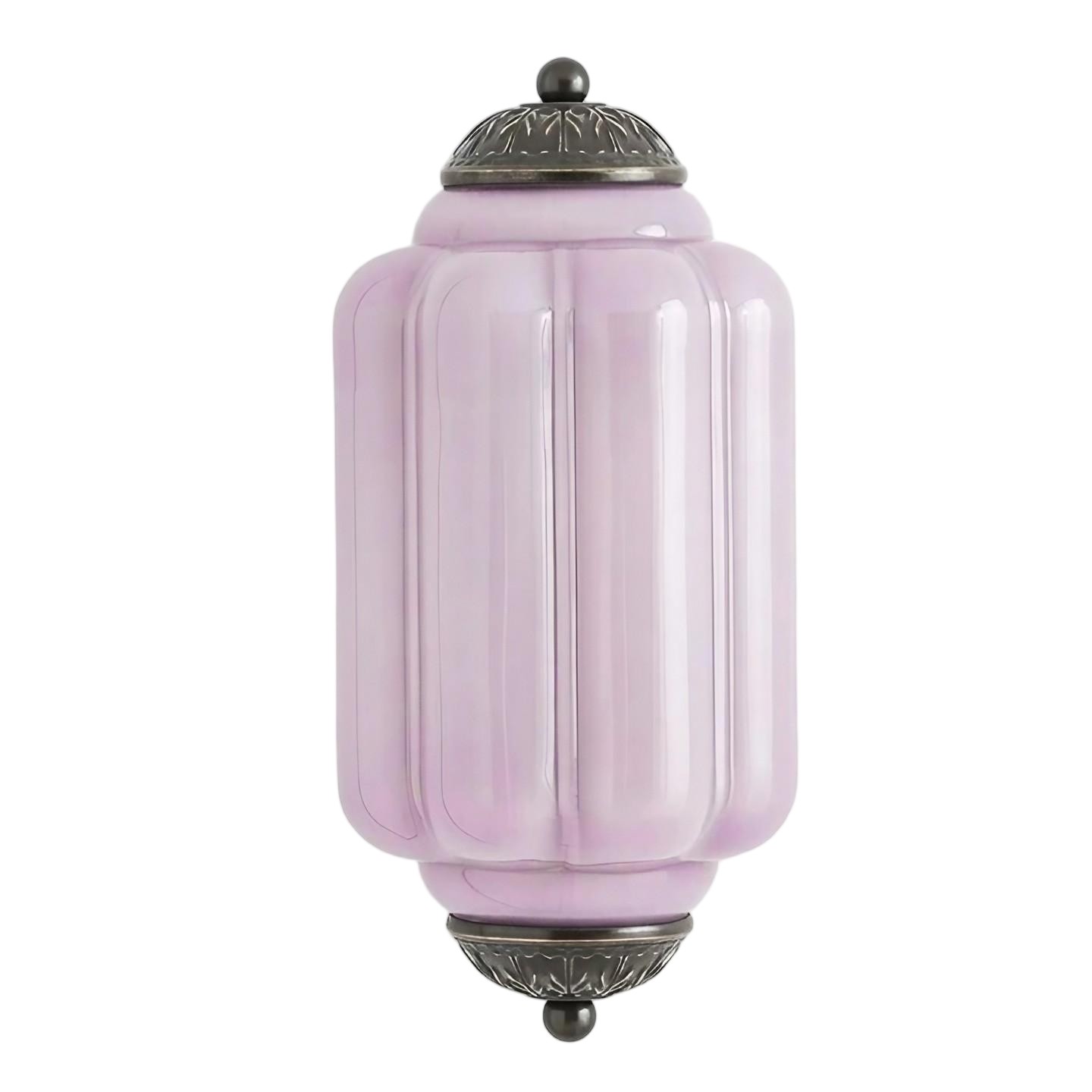 Eloise Long Pumpkin Retro Glass Recessed Wall Lamp G52