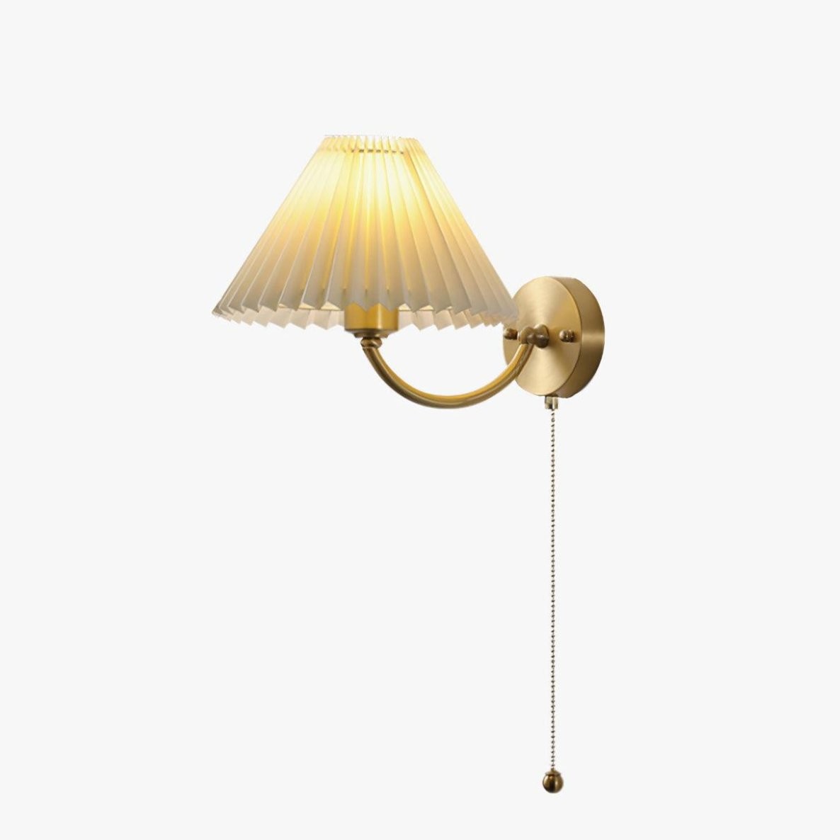 Modern Minimalist Luxury Fabric Brass Wall Lamp For Living Room M437