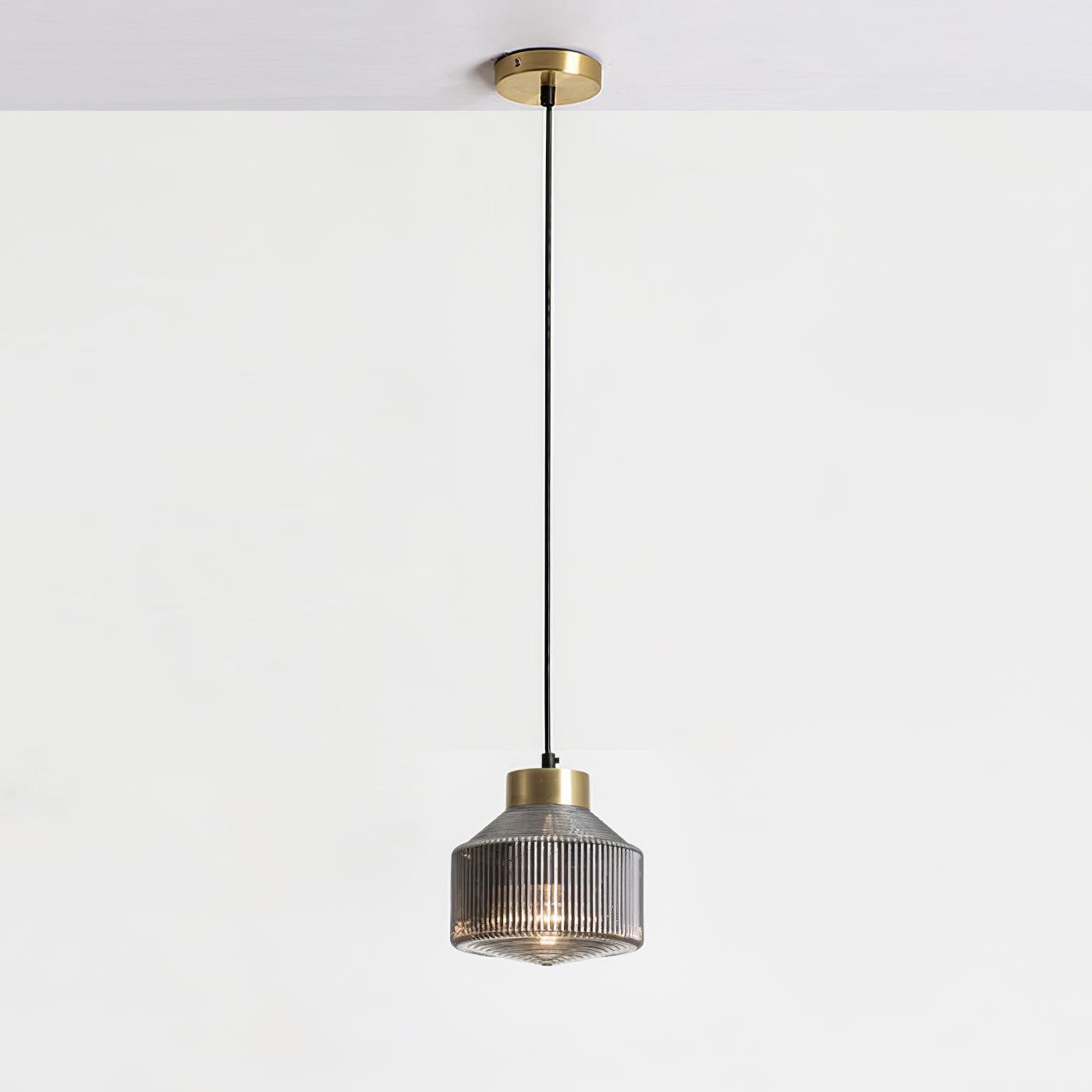 Striped Spinning Top Pendant Light M21