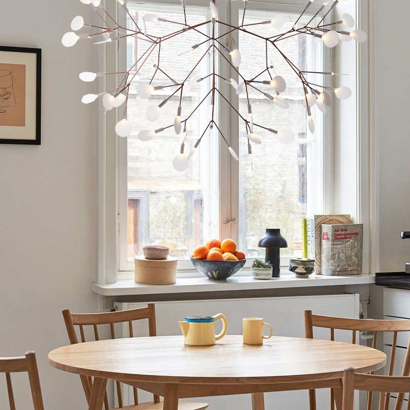 Scandinavian Branching LED Chandelier for Living Room