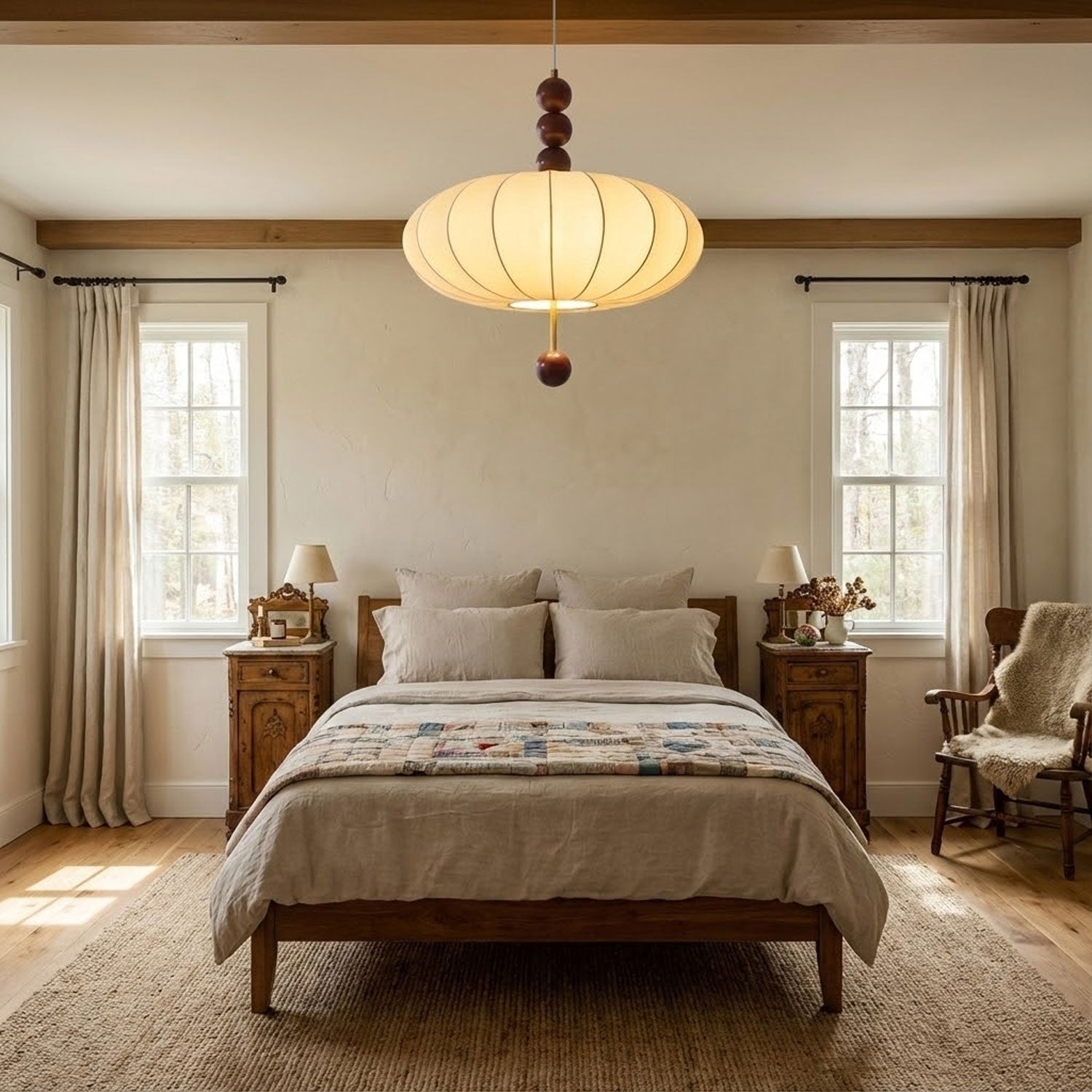 Adelaide Fabric Pendant Light D350