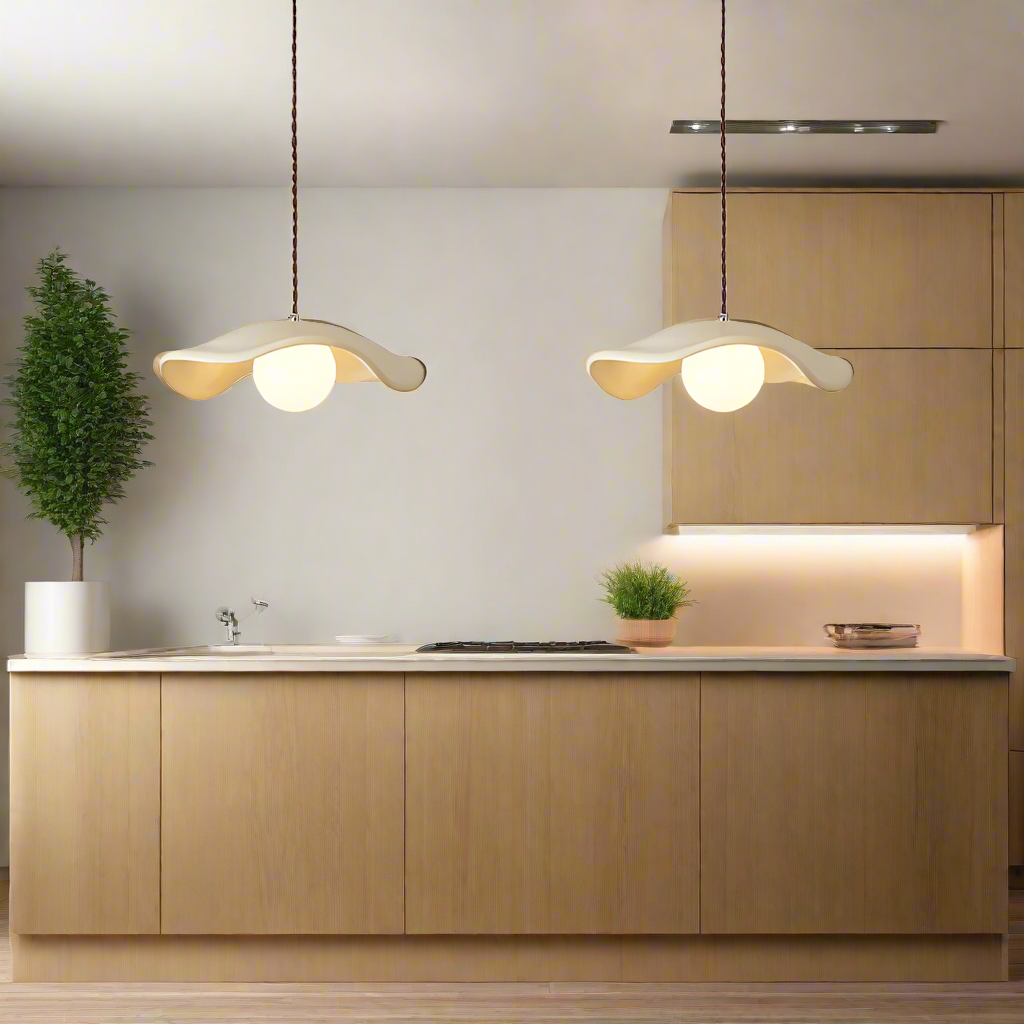Yumi Sculptural Resin Elegance Minimalist Pendant Light D945