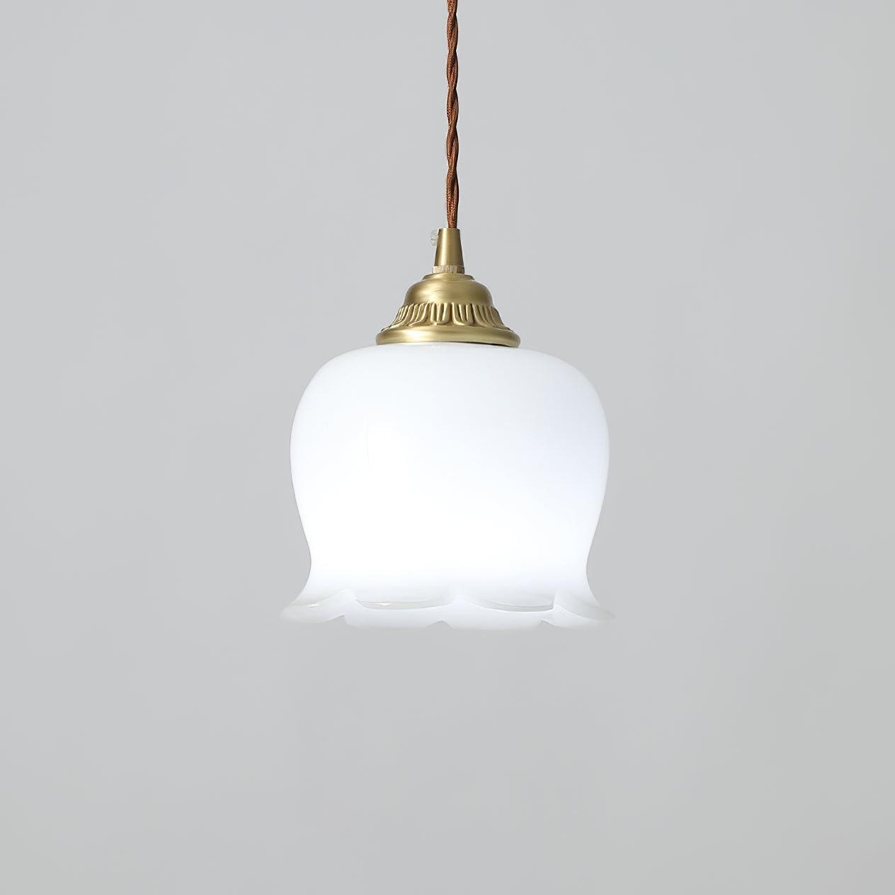 Traditional Glass Flower Pendant Lamp M316