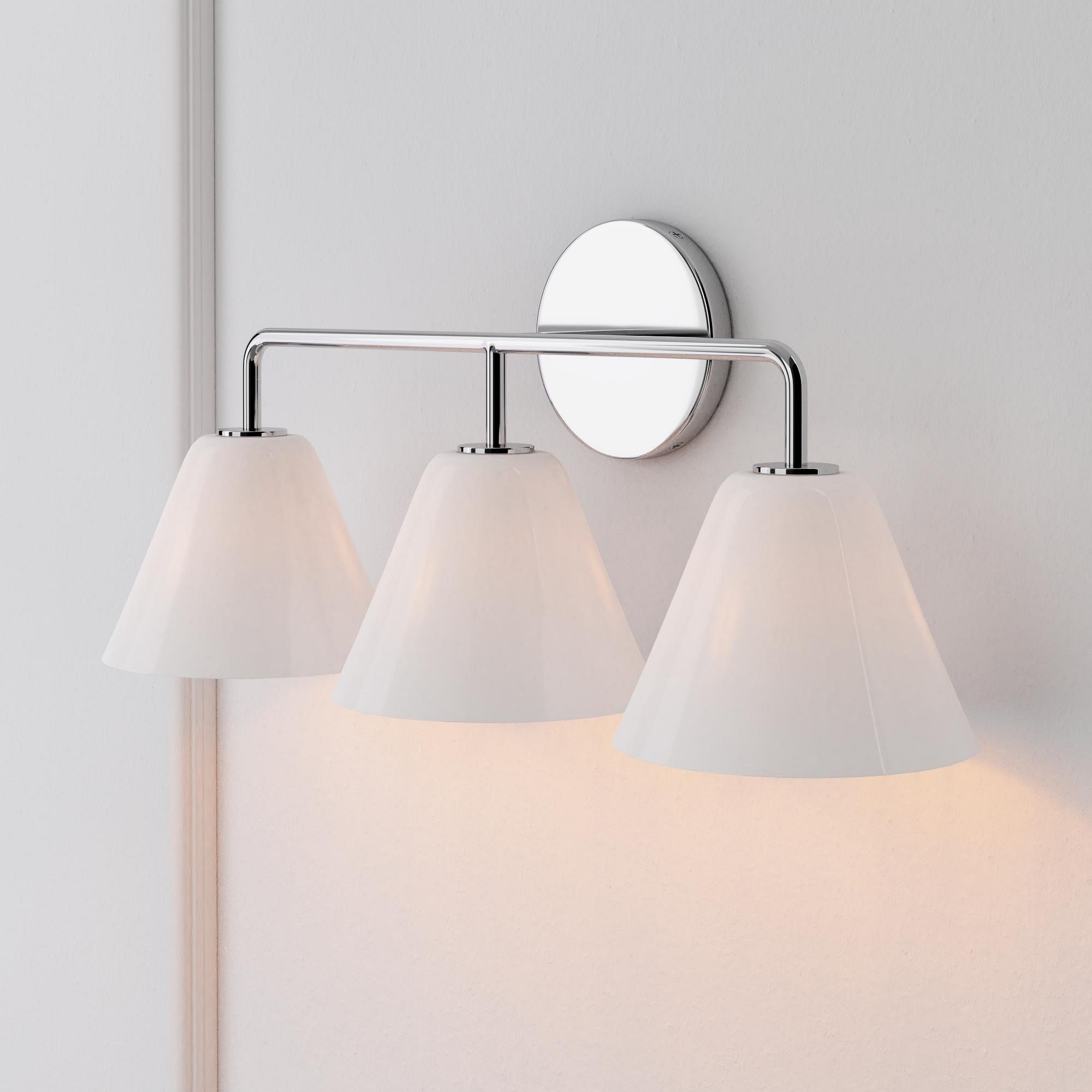 Conica Cone Wall Sconce - 1, 2, 3-Light Modern Glass Lighting T235