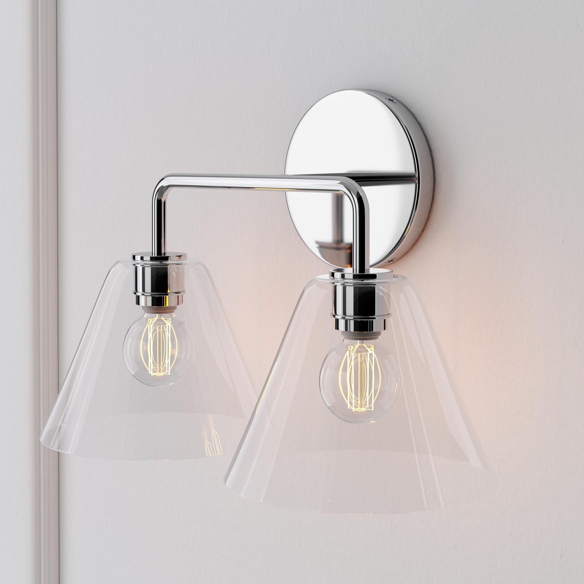 Conica Cone Wall Sconce - 1, 2, 3-Light Modern Glass Lighting T235