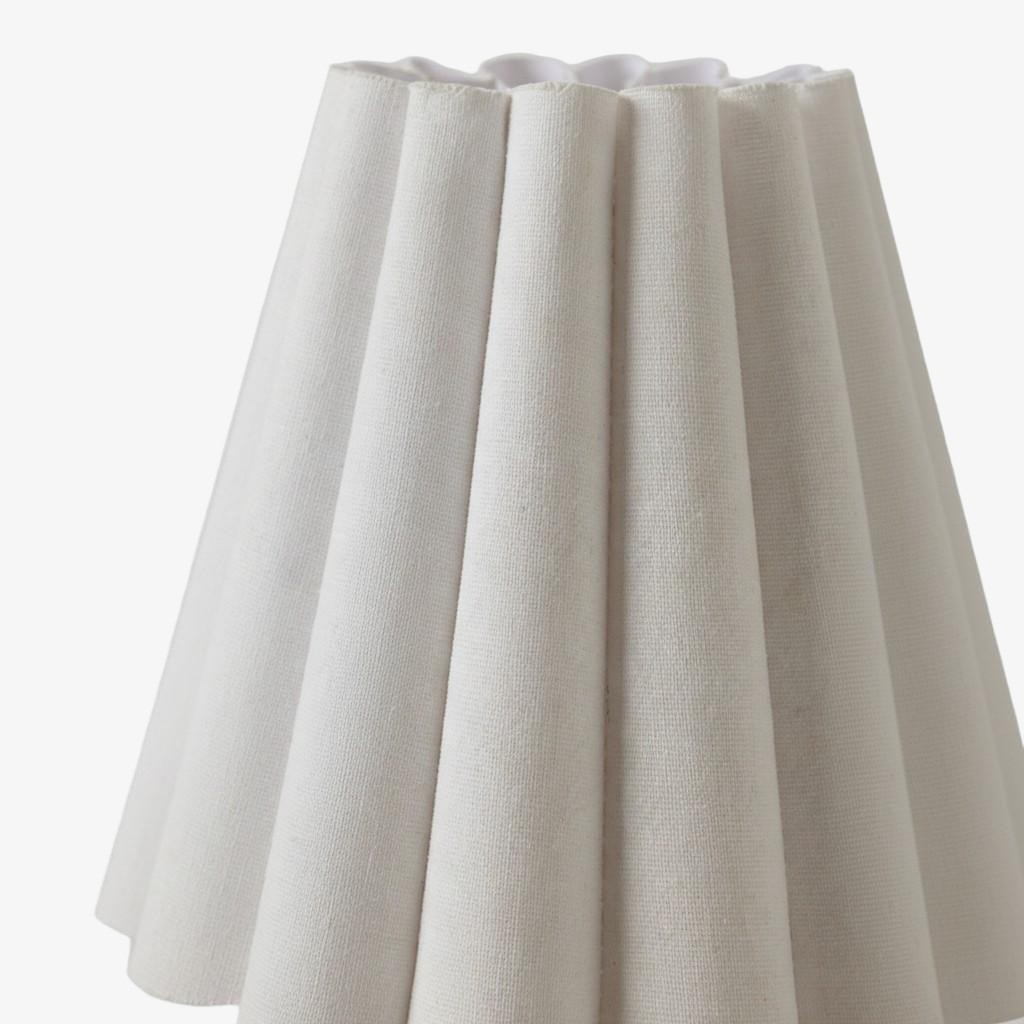 Ruffmeto Fabric Wall Sconce - Featuring Pleated Detailing on a Sculptural Metal Frame for Study T474