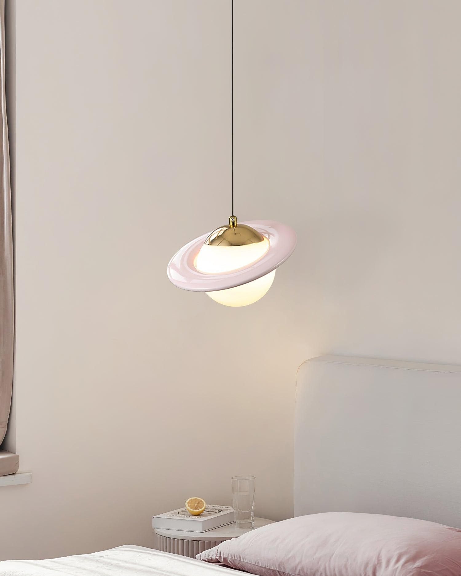Romantic Saturn Planet Pendant Lamp for Bedroom M519