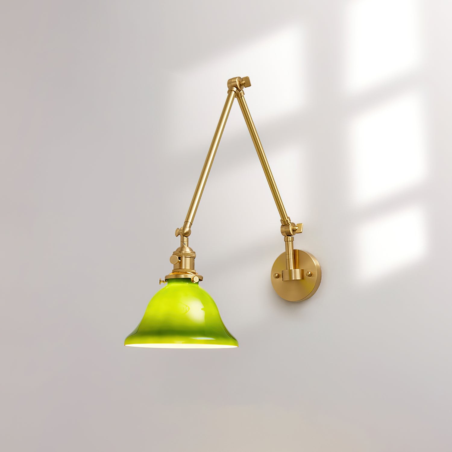 Personalized Green Bell-Shaped Wall Lamp M256