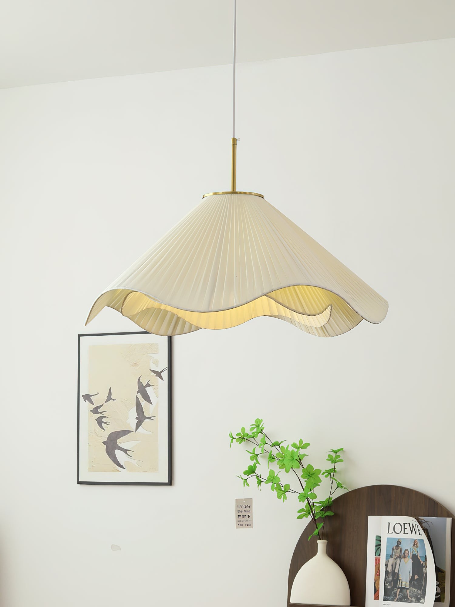 Nordic Cream Style Floral Pendant Lamp M561