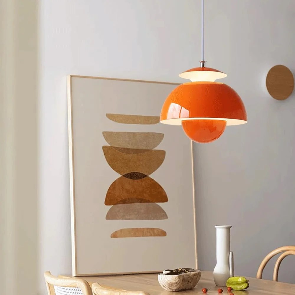 Modern Flower Bud Metal Pendant Light S88