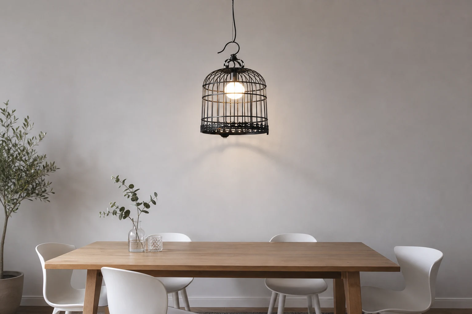DIVANAH Bird Cage Pendant Light in a lifestyle room scene