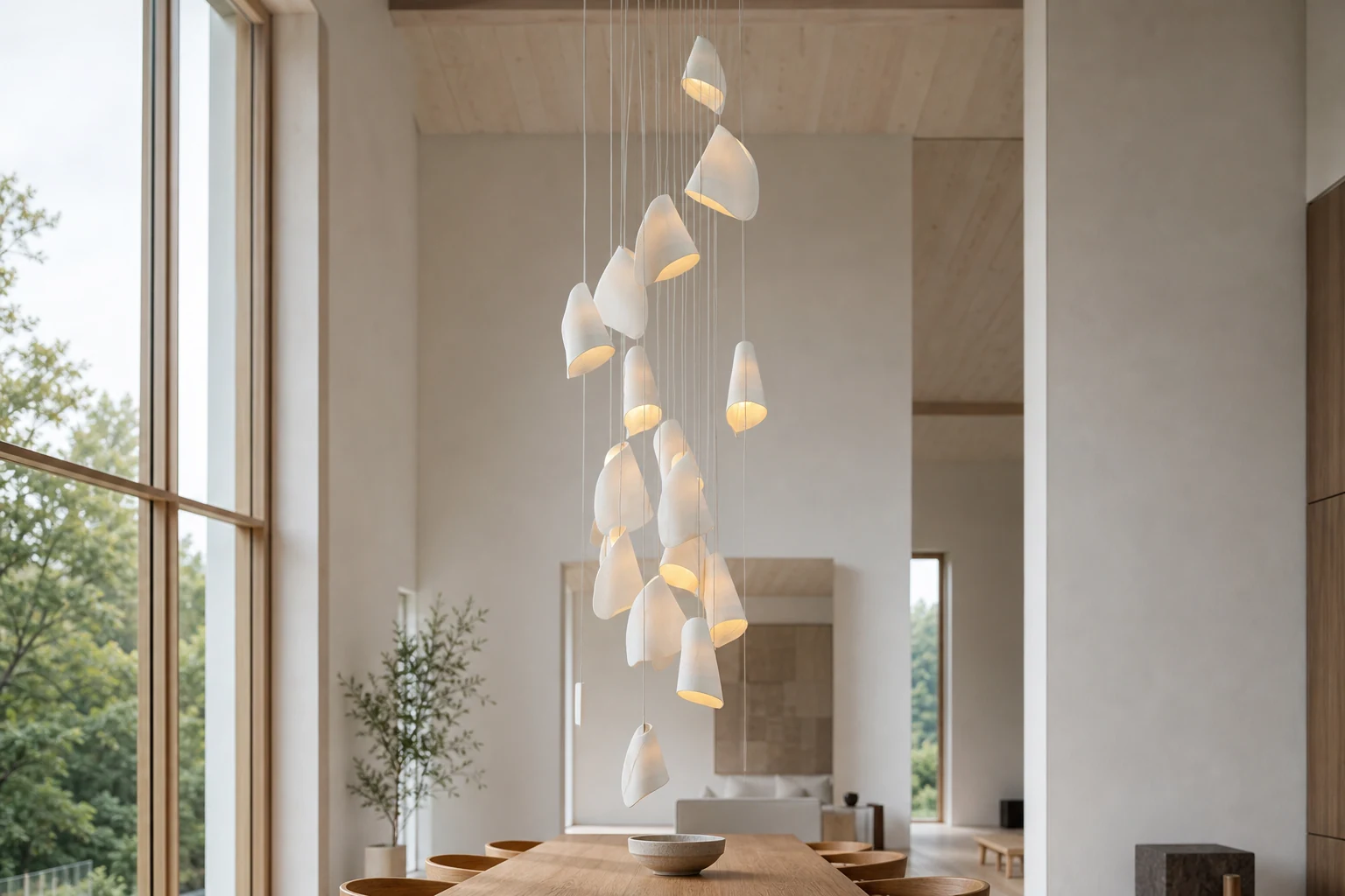 Lampa wisząca D835 wykorzystywana jako kolorowa scena lifestylowa
