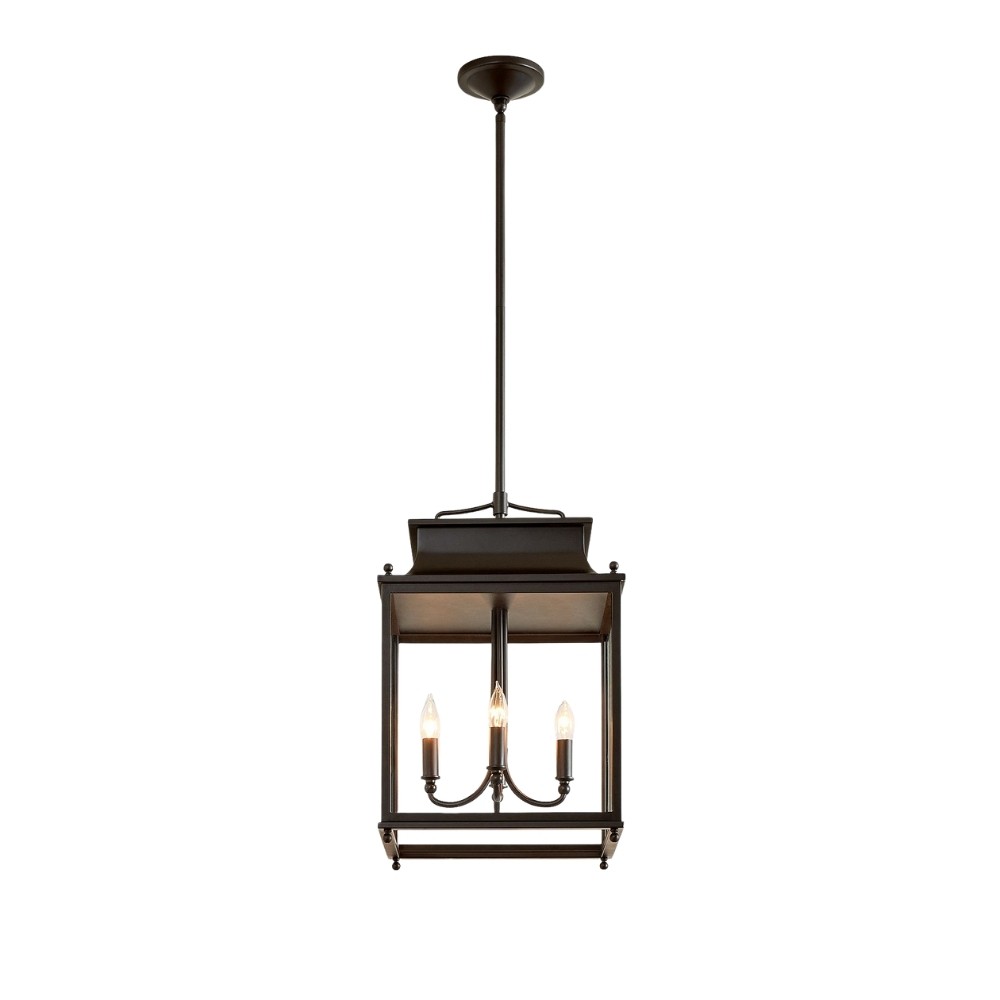 Yolvira Modern Outdoor Lantern Pendant - Metal Hanging Light for Exteriors T175