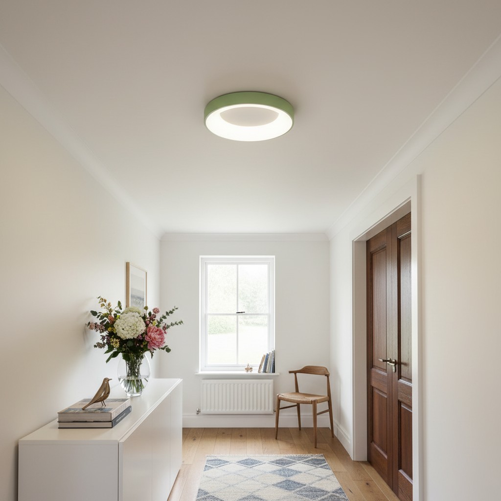 Lumiflexa Modern Round Ceiling Light Acrylic Shade for Bedroom and Hallways T523
