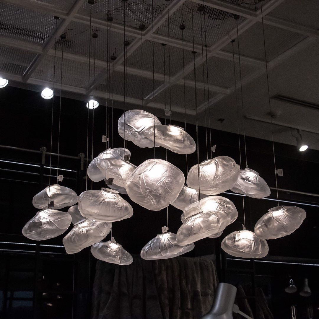 Multi-Head Irregular Glass Bubble Chandelier M180