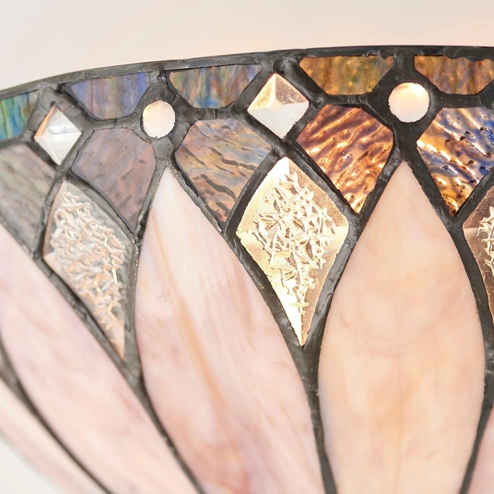 TF Brooklyn Elegant Wall Light - Art Deco Glass Wall Sconce for Living Room or Hallway T639