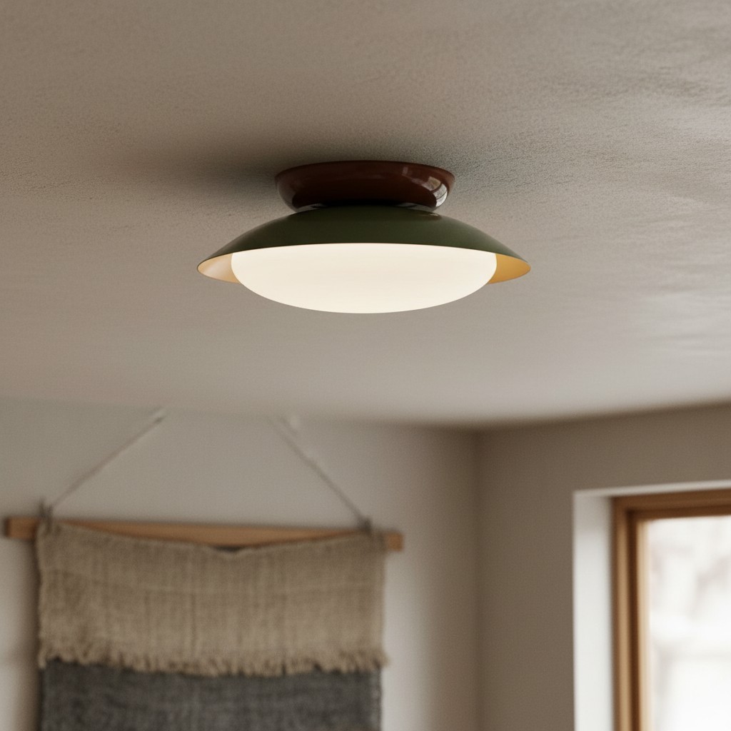 Heliora Modern Dome Ceiling Light - Minimalist Retro Style for Living Spaces T537