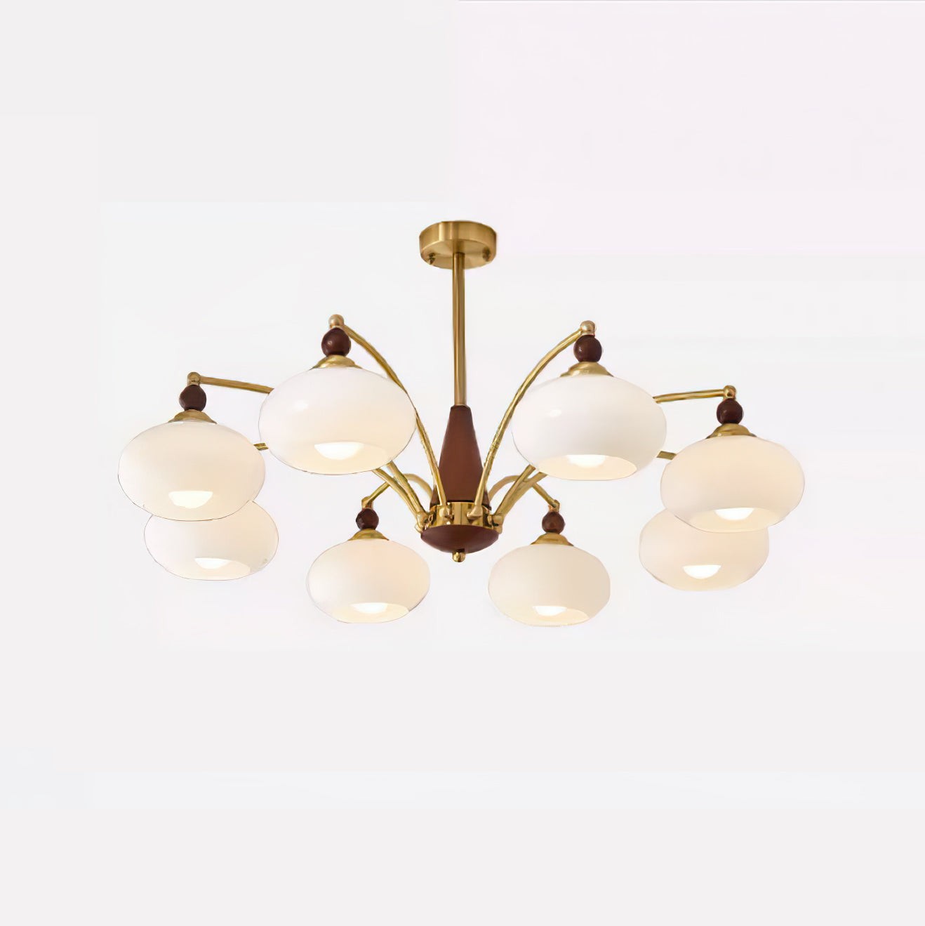 Vintage Multihead Persimmon Chandelier M431