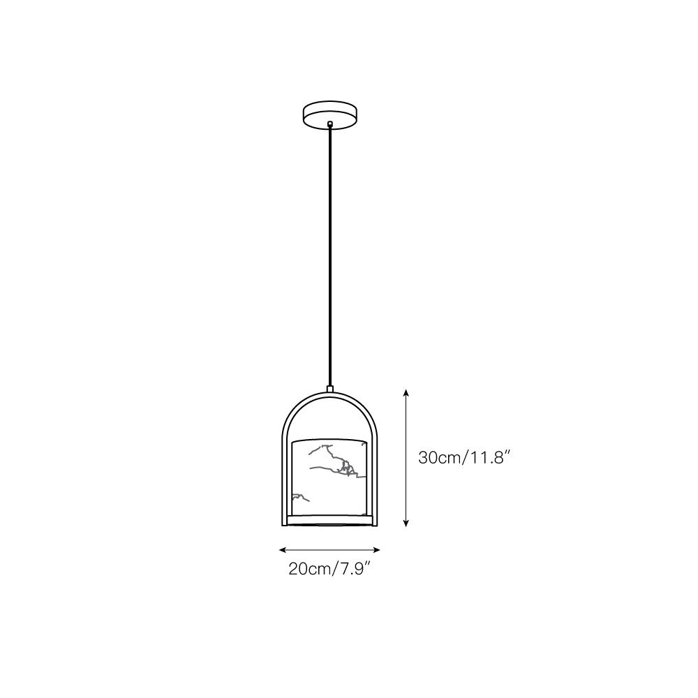 Cortland Alabaster Pendant Light D434
