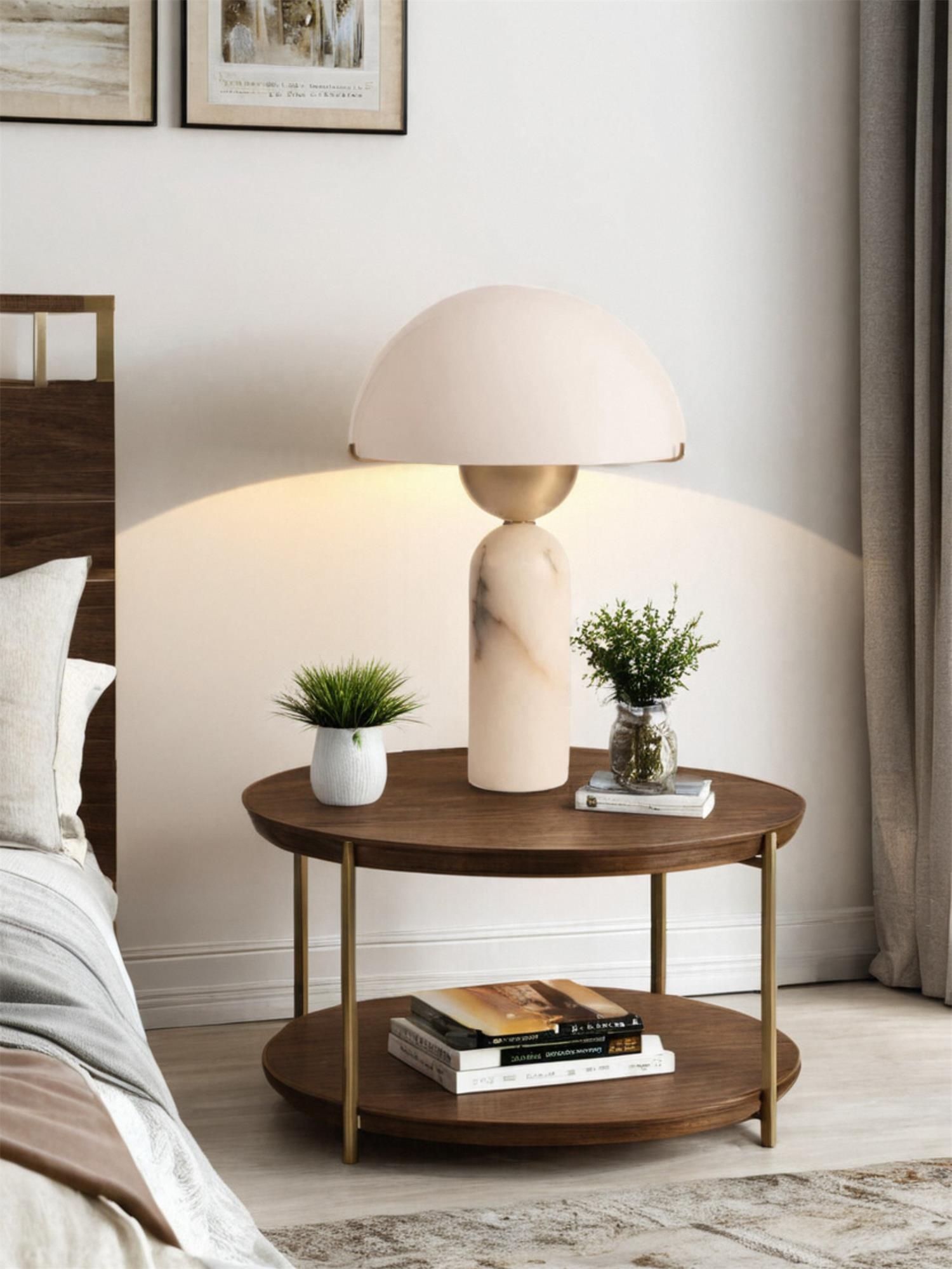 Peono Alabaster Table Lamp D440