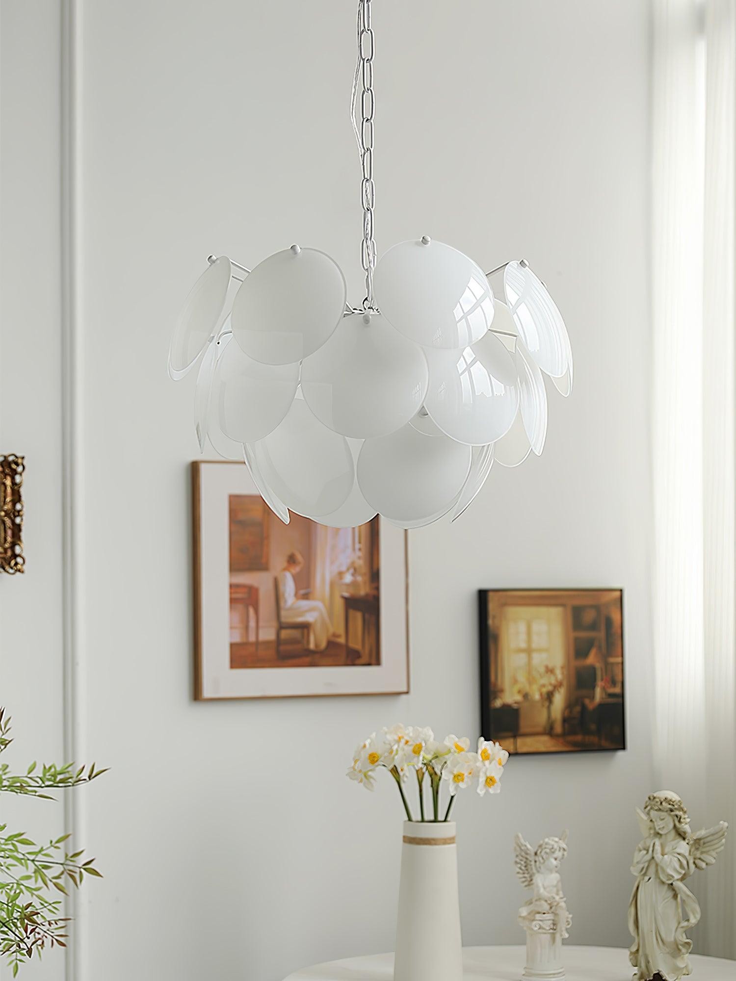 Luxury Fashion Luminous Petal Glass Chandelier M54