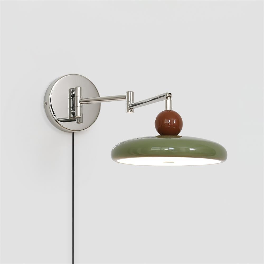Swing Arm Bedside Plug In Wall Lamp M244