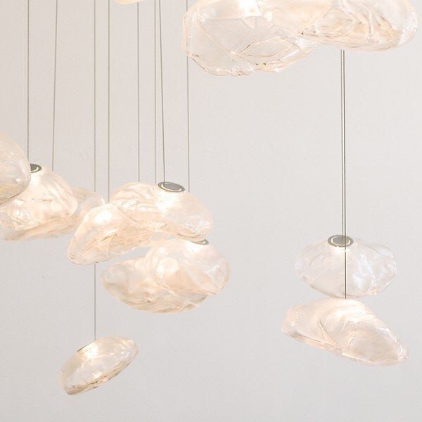 Multi-Head Irregular Glass Bubble Chandelier M180