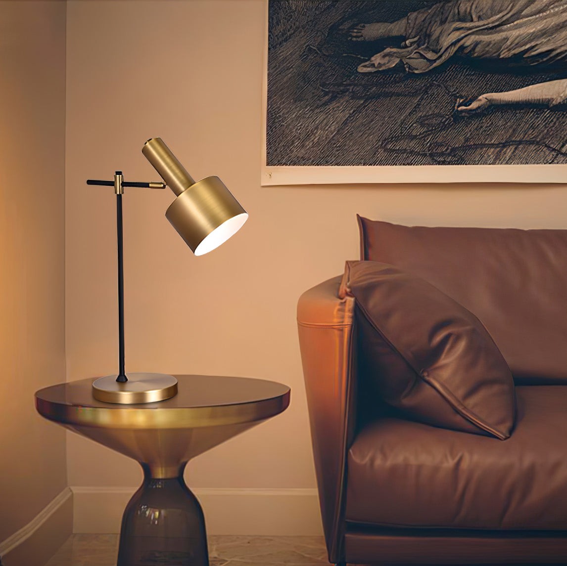 Metal Minimalist Art Deco Table Lamp M544