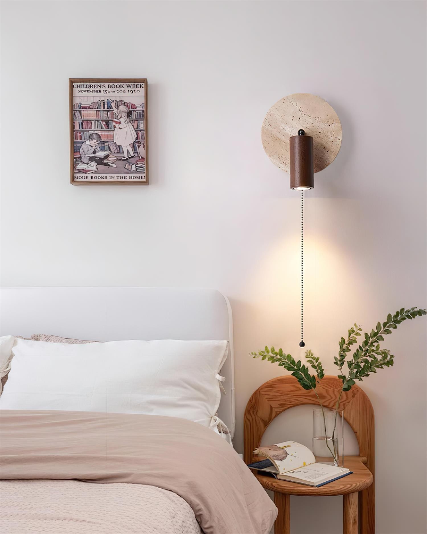 Vintage Yellow Travertine Wall Lamp M357
