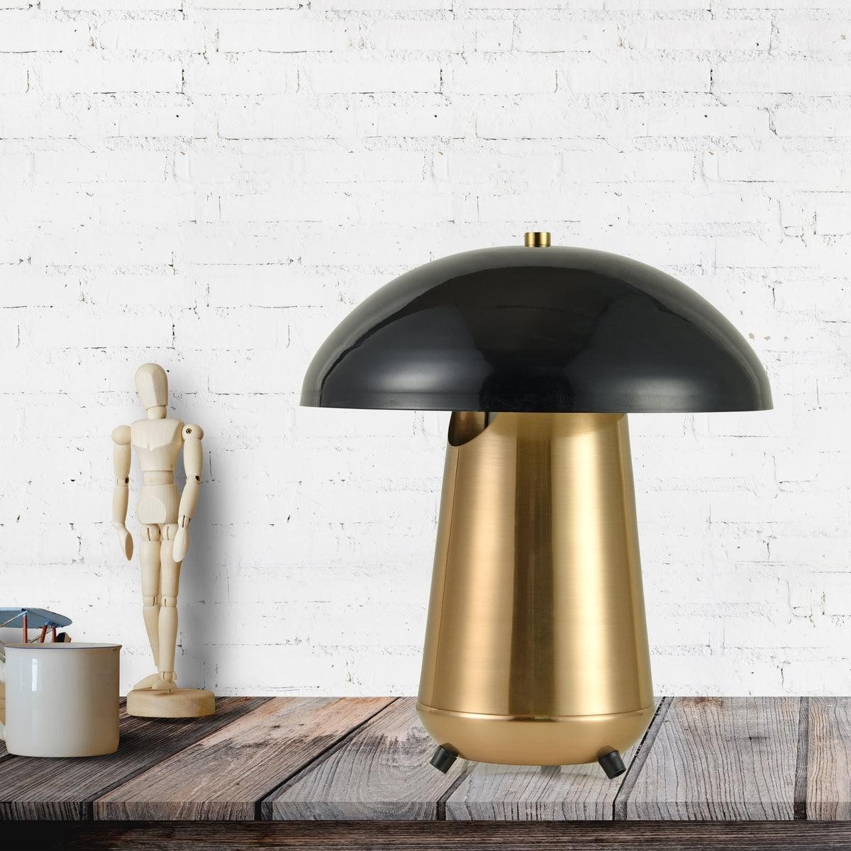Metal Covered Mushroom Hollow Table Lamp M41
