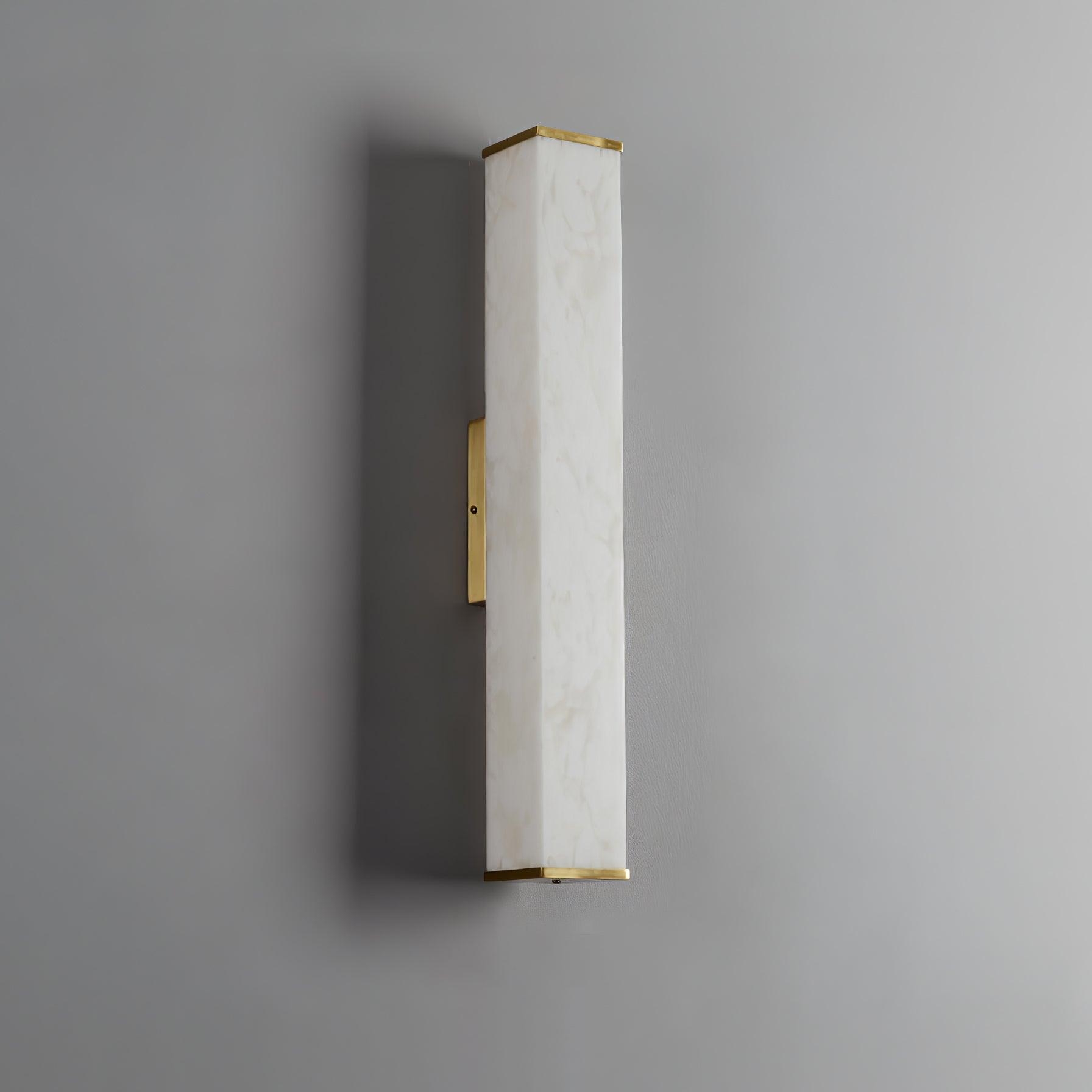 Cuboid Alabaster Wall Light D398