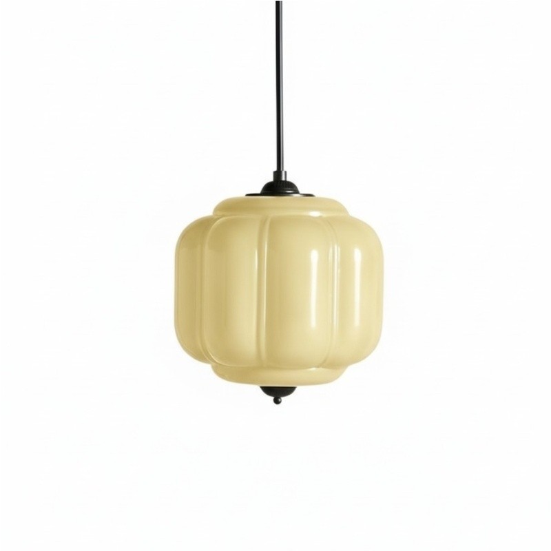 Vintage Cream Glass Pendant Light – Eloise Retro Chandelier S195