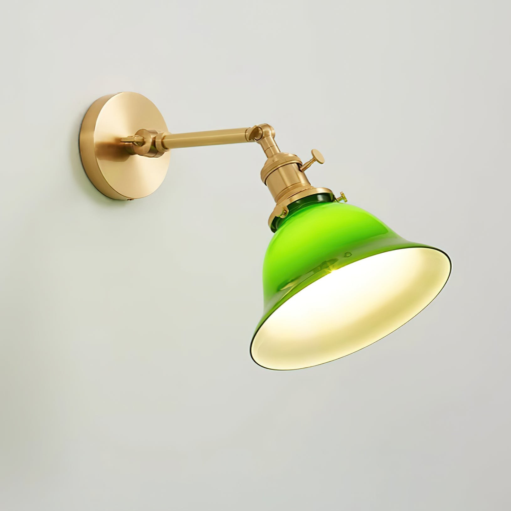 Personalized Green Bell-Shaped Wall Lamp M256
