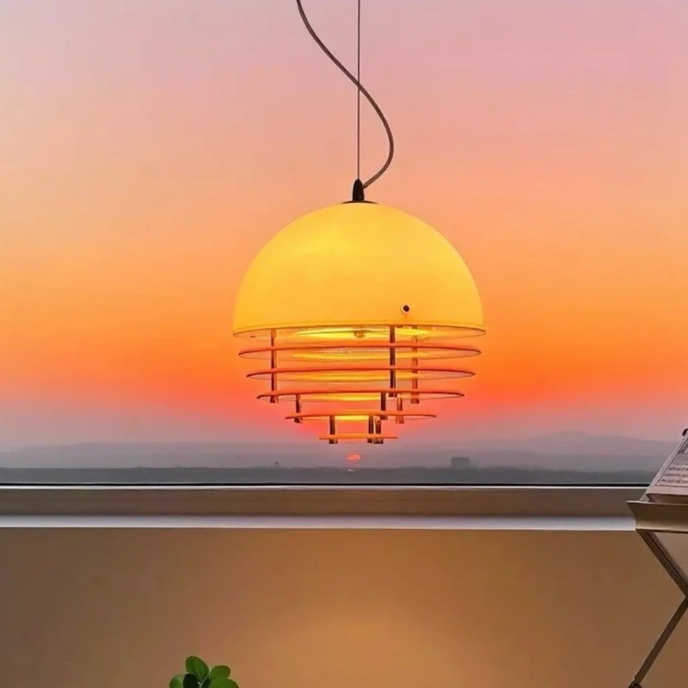 Bauhaus Sunset Ambient Pendant Lamp - Glass Acrylic Pendant Lamp S192