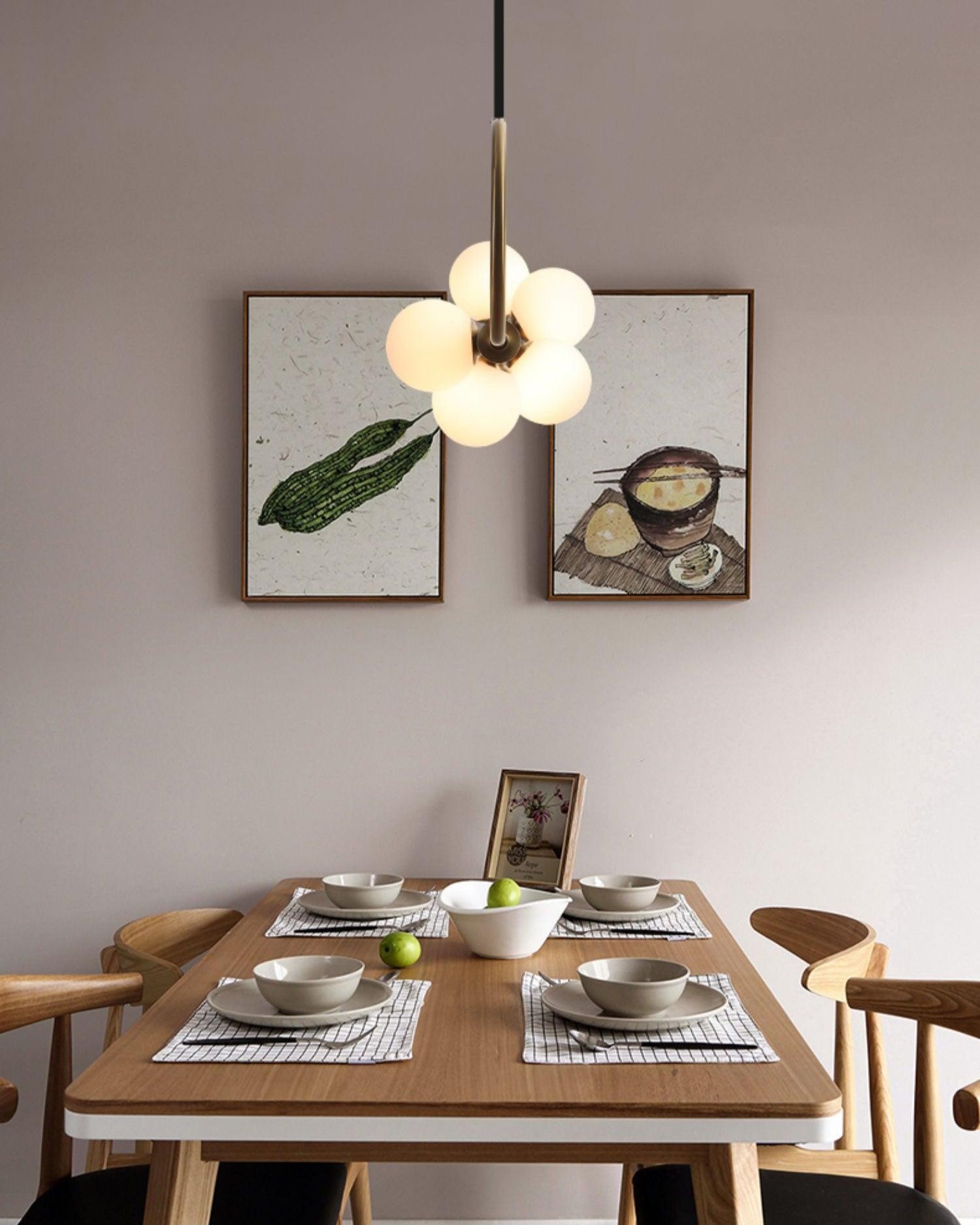 Modern Walnut Simple Chandelier M132