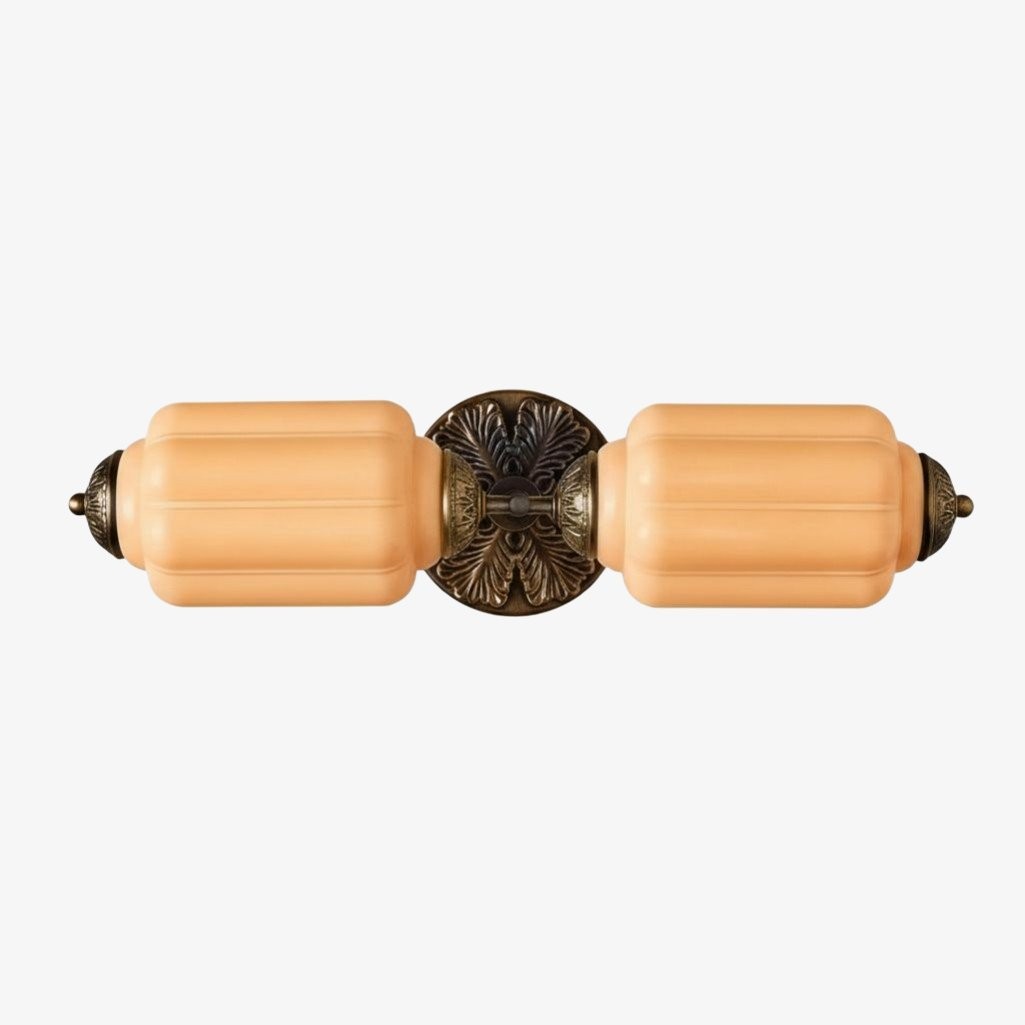 Eloise Brass Wall Sconce – Elegant Milk Glass Vintage Lighting T290