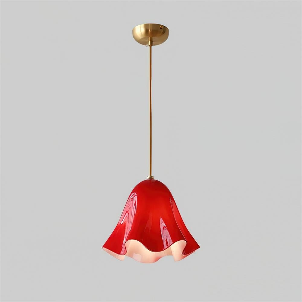 Bellina Artistic Glass Pendant Light - Modern Bloom Inspired Hanging Ceiling Lamp T279