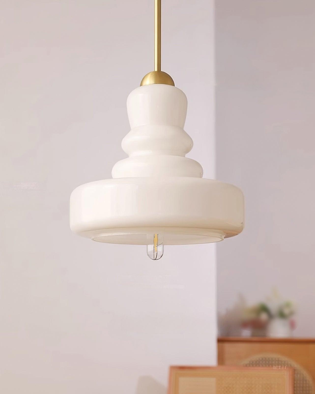 Mid Century Modern Gourd Glass Pendant Light M215