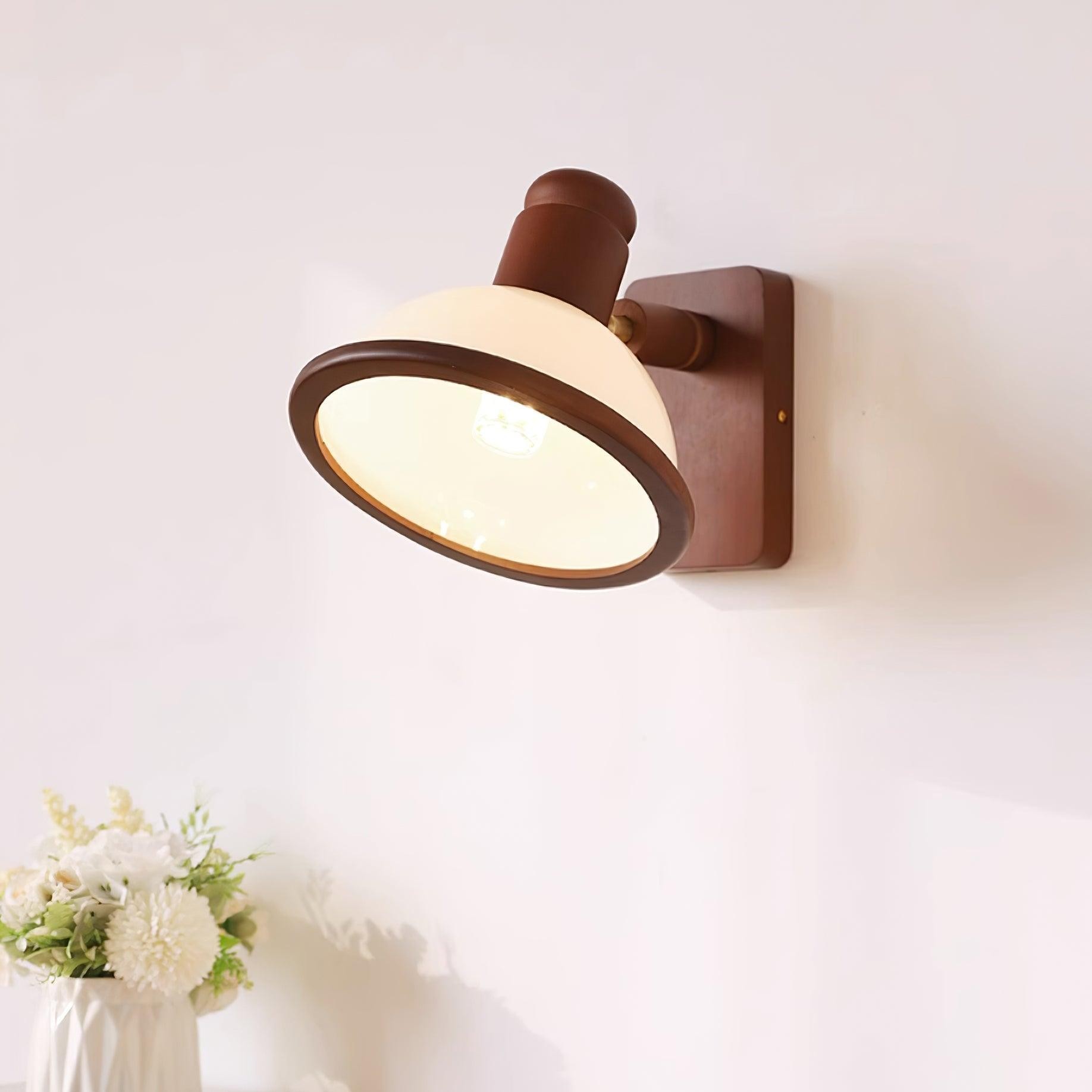 Modern Wooden Adjustable Bedside Reading Wall Lamp M376