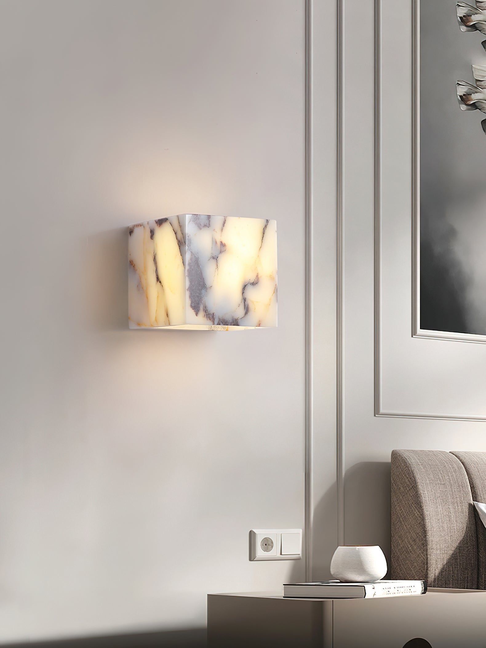 Square Marble Wall Lamp D625