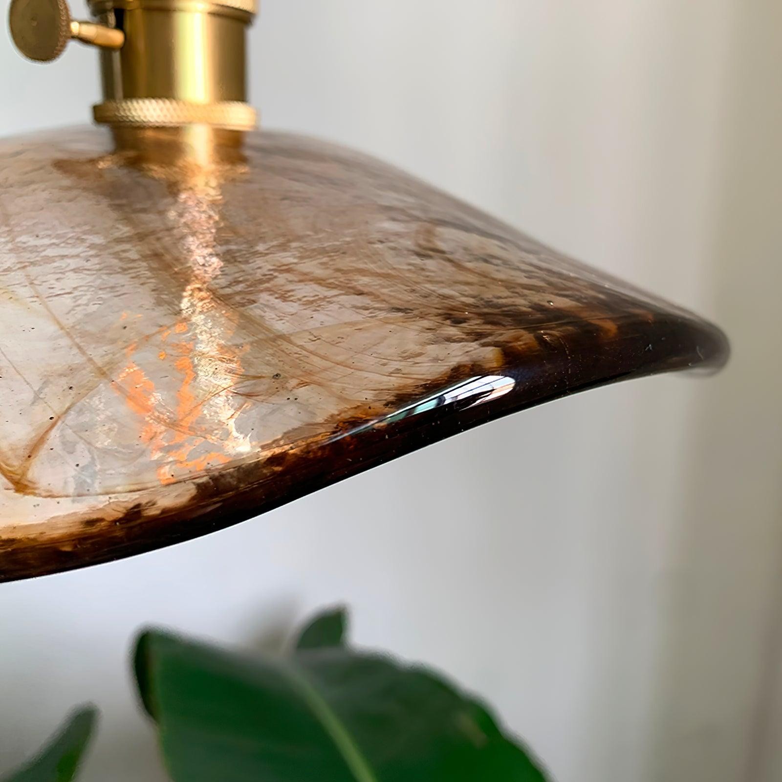 Flower Petal Glass Pendant Light M474