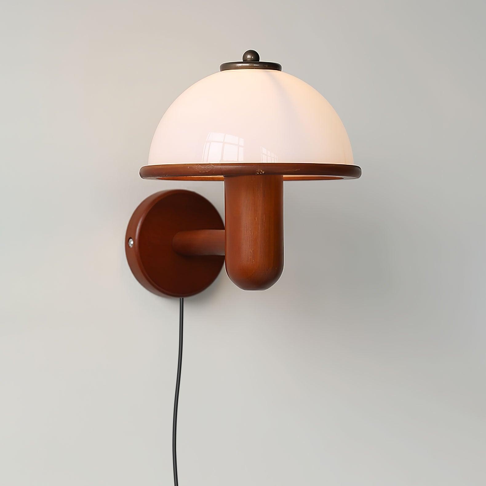 Mushroom Wood Wall Lamp M350
