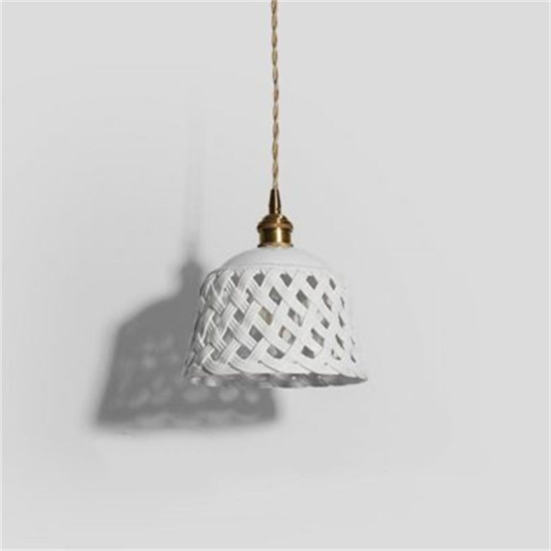 Openwork Ceramic Pendant Light