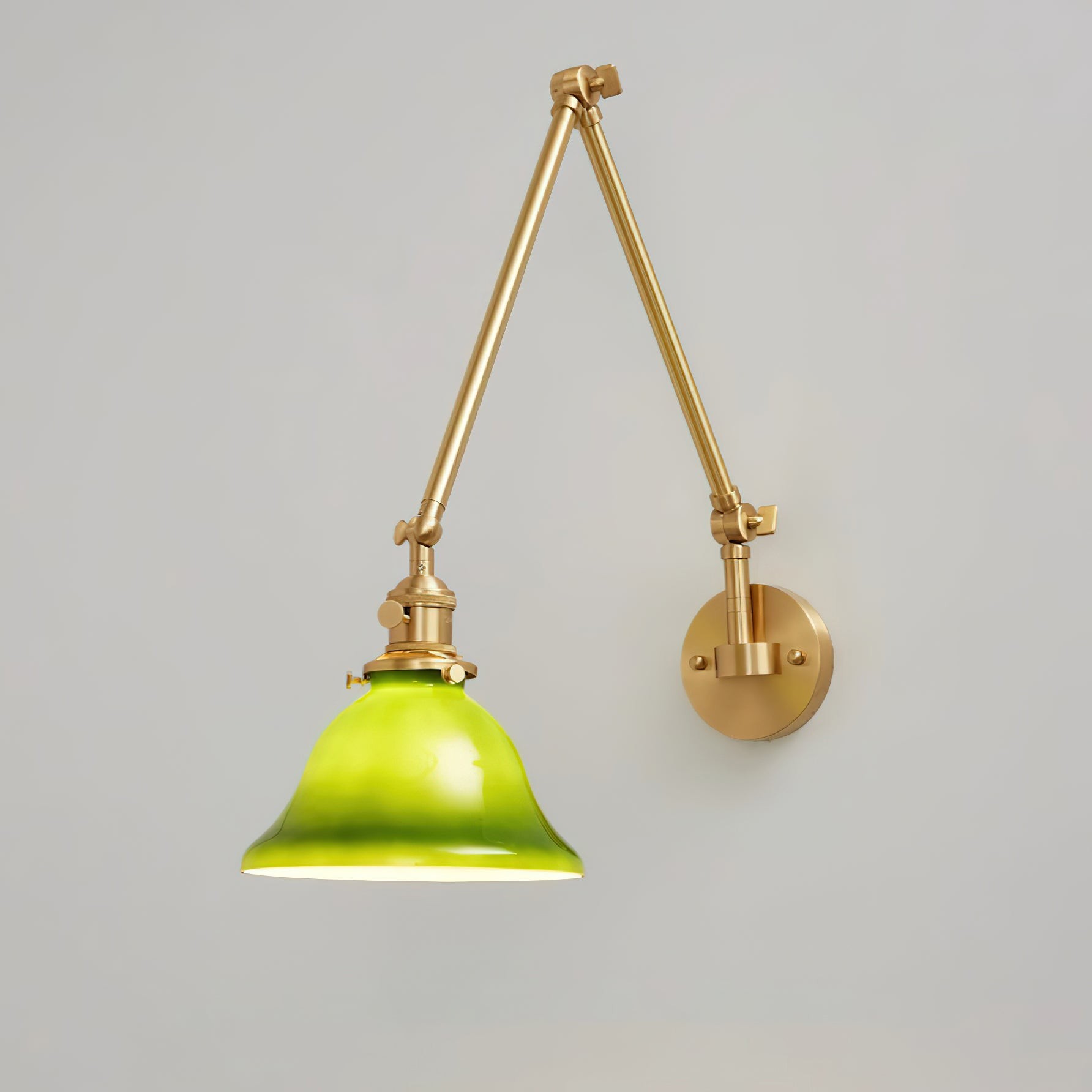 Personalized Green Bell-Shaped Wall Lamp M256