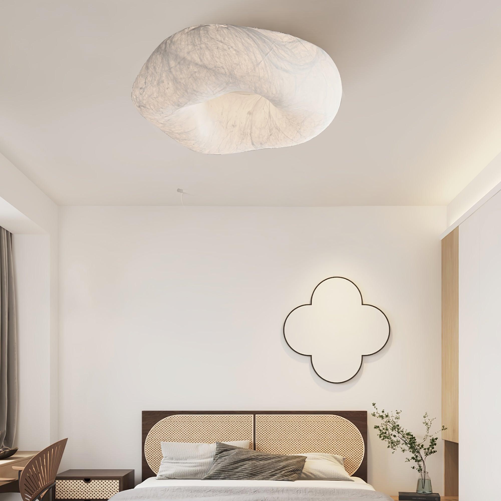 Modern Simple Silk LED Living Room Ceiling Lamp M294