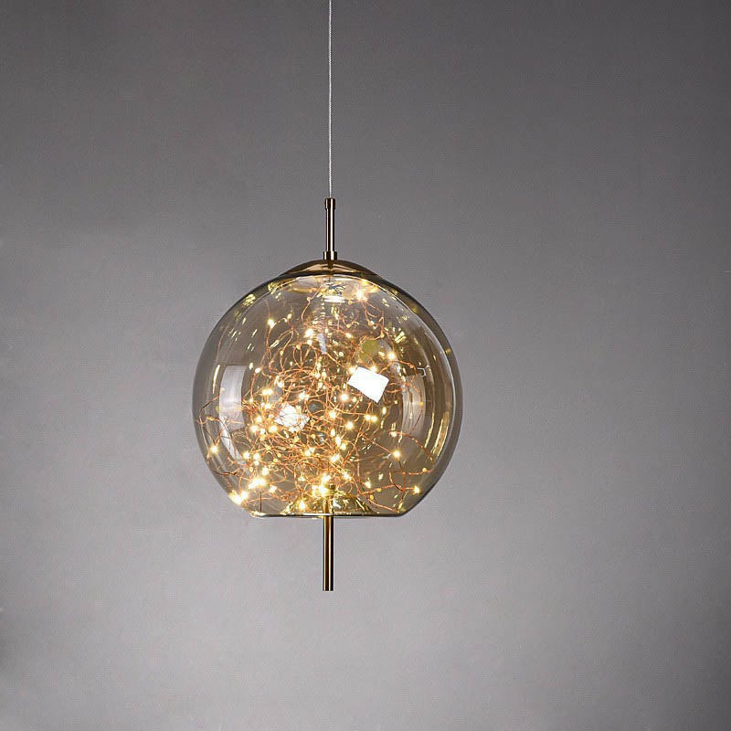 Scandinavian Cylinder Oval Glass Pendant Light M163