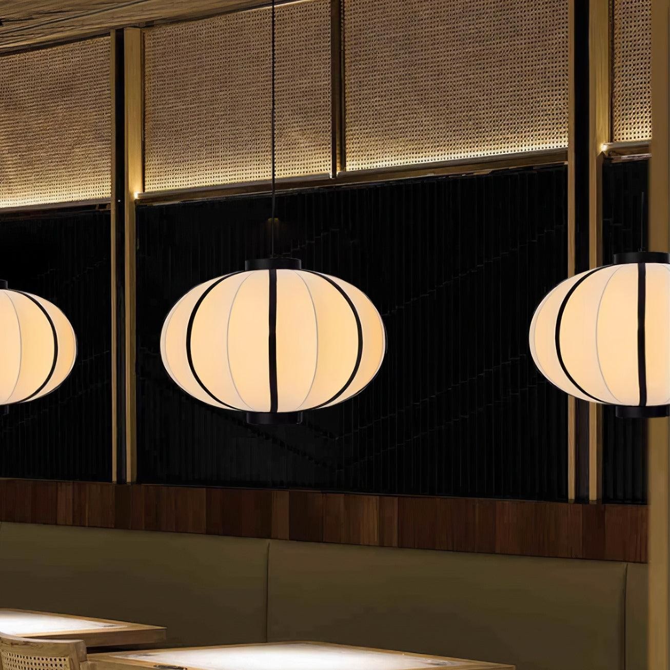 Minimalist Black and White Lantern Pendant Lamp M220