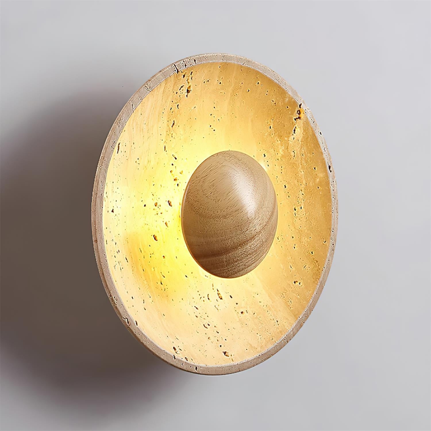 Cream Style Wooden Sphere Wall Lamp M250