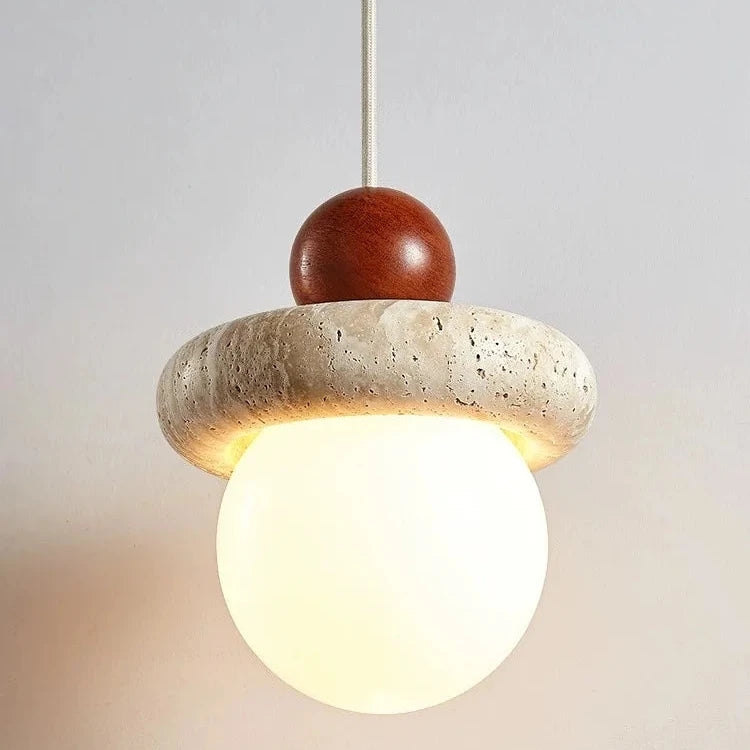 Cream Travertine Pendant Chandelier D926